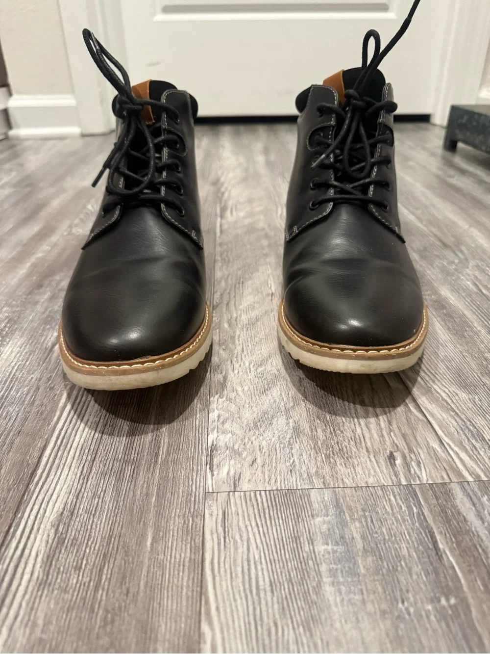 Arizona Jean Company Black Chukka Boots with Tan Accent